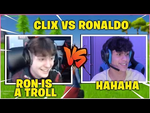 CLIX *CRIES LAUGHING* In 1v1 BOX FIGHT Wager Against His *TOXIC* Friend RONALDO! (Fortnite Funny)