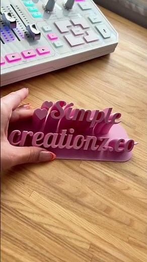 3D printed name plates now available on my website 🫶