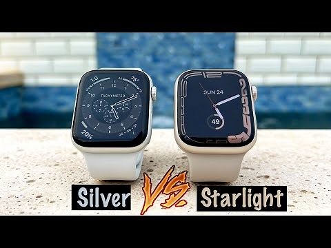 [Hands-On] NEW Starlight Apple Watch Series 7 | Series 6 Silver vs Series 7 Starlight