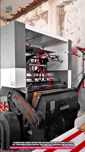 Automatic Carton Die Cutting Machine 30 Tons Precision Cardboard Pattern Cutting for Packaging