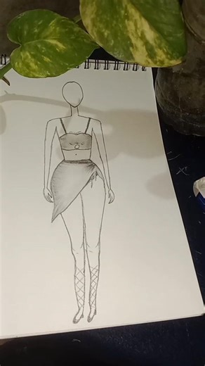 fashion illustration, how to draw clothes, dress design, sketch tutorial\r“Easy Party Outfit Sketch”