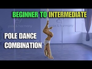 BEGINNER TO INTERMEDIATE POLE DANCE COMBINATION TUTORIAL (Learn Easy combination)
