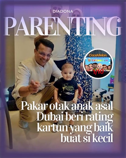 Di zaman sekarang emang nggak mengelak kalau para orang tua suka kasih screen time ke si kecil. Tapi ternyata nggak semua tontonan kartun itu baik buat anak loh! Ada dokter spesialis neurologi anak asal Dubai, UAE, yang kasih rating buat kartun anak, dan Cocomelon dapet rating 1! Mulai sekarang, lebih aware lagi ya sama tontonan anak demi perkembangan otak si kecil! #Parenting #ParentingTips #diadonaid #dreamcoid