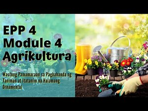 Pamamaraan sa Paghahanda ng Taniman at Itatanim ng Halamang Ornamental (DepEd EPP 4 - Module 4)