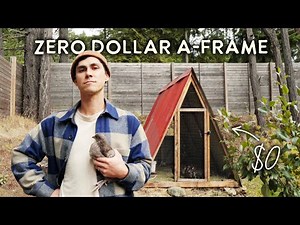 DIY A-frame chicken coop built for $0 | Start-to-finish building process