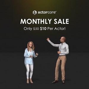 🎁 #Promo #ActorCore Get the best savings with monthly staff pick actors - just $10 each! Act fast and don't miss our monthly FREE actor, 'Elegant Granny,' only available until Feb 29th, 2024 (UTC). 🎁 https://rebrand.ly/695a70 | Reallusion