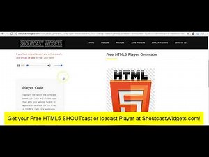 HTML5 SHOUTcast Player Embedded in Wordpress