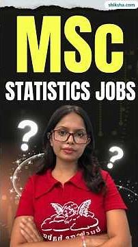 MSc Statistics Jobs | High Paying Jobs, Roles & Salary in India #mscstatistics