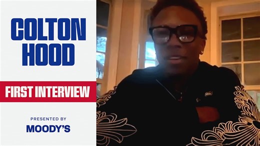 Colton Hood's first interview as a Giant