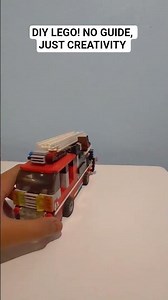🚒 Custom LEGO Fire Truck Build | No Instructions, Just Creativity! 🔥✨ #legomoc #shorts #firetruck