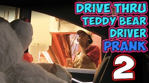Drive thru teddy bear driver prank 2