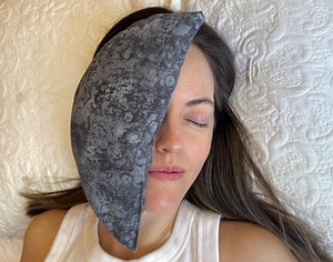 Moon Weighted Eye Pillow: Aromatherapy Hot Cold Pack, Cotton Face Mask - Etsy