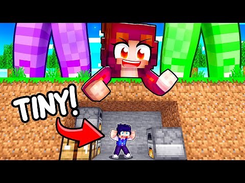 TINY SPEEDRUNNER VS GIANT HUNTERS In Minecraft!