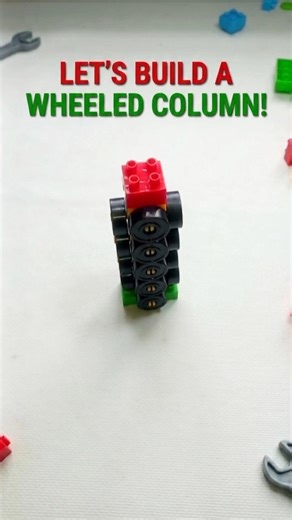 Let’s Build a Wheeled Column! 🏎️🧱 #lego #diy
