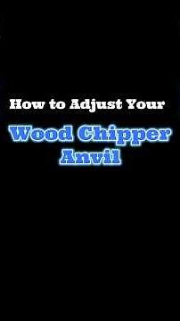 Wood Chipper Anvil Adjustment | How to Set the Shear Bar Gap for a Perfect Chip