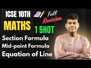 Coordinate Geometry ICSE Class 10 Maths | 100% Most Expected Questions | Revision Day 3 🔥