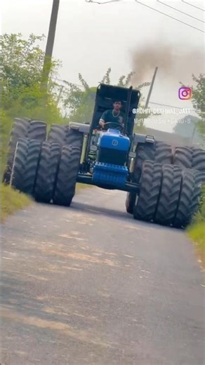 RX Mein Piche wale double most tyre jaldi install #sonalika RX #handmade #minitractor #monstertyre