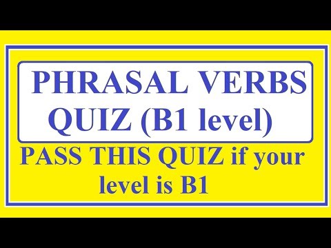 Phrasal verbs quiz