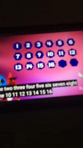 Sesame Street Number 18 Hexagons