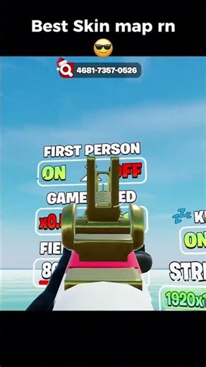 Best 1v1 map with NEW skins #fortnite #1v1 #skin