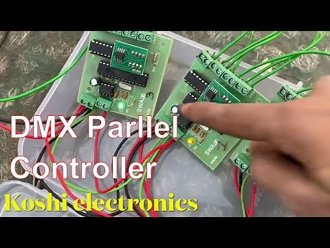 Pixel led DMX ( multi port ) parallel controller connection