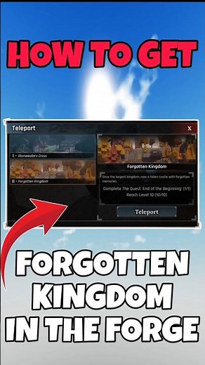 How To Get Forgotten Kingdom in The Forge! Roblox