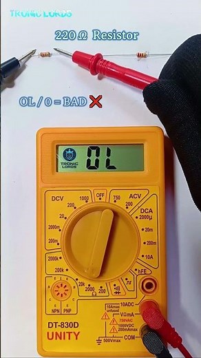 STOP! One of These 220Ω Resistors is DEAD 😳 | Multimeter Test Explained