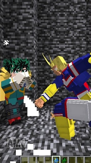 【Minecraft】デク最終形態vsオールマイト！！【僕のヒーローアカデミア】#shorts #shortvideo #anime
