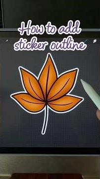 How make sticker outline on procreate #procreatetips #procreatetutorial