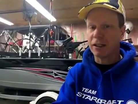 Starcraft Fishmaster 196 Inside depth and transom layout advantages.