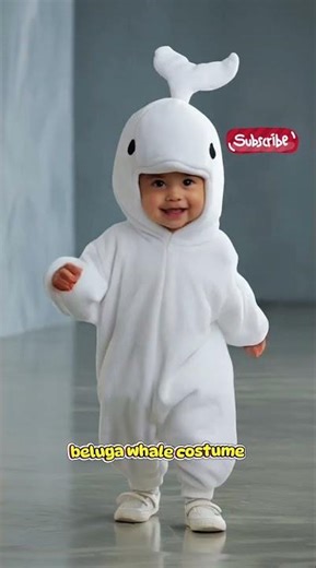 ✨ Beluga Whale Costume on a Cute 4-Year-Old✨