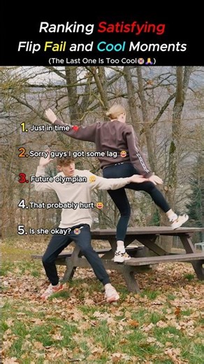Ranking Wild Flip Fails vs Perfect Flip Moments! 🤯🏆 #shorts #viralvideo #funny #flip #fail