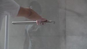 ANZZI 60 in. L x 30 in. W x 79 in. H Right Drain White Rectangular Tub with Frameless Hinged Tub Door in Brushed Nickel Finish SD1001BN-3060R