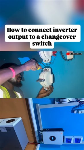 47 reactions · 9 comments | How to connect an inverter output to a changeover switch. #inverter #solar #electricity | Gideon Aghahowa | Facebook