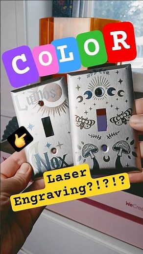 You Can Laser Engrave COLOR on Metal with a WeCreat Lumos??? 🪄 #wecreat #howtoengravecolor #laser