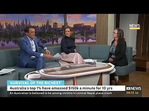 Oxfam Inequality Report 2023 - Anthea Spinks Interview | ABC News Breakfast