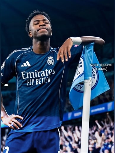 #ViniciusJr celebration hits differently #realmadrid #mancity #championsleague #vinicus
