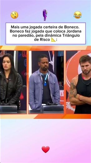Boneco entrou na mente do Jonas e da Jordana. #bbb26