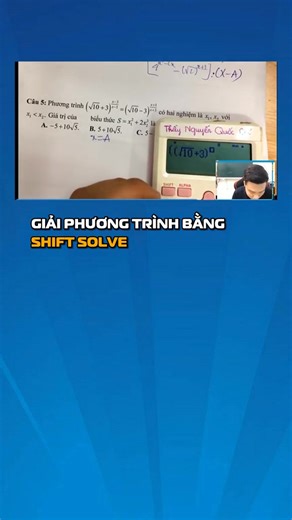 Giải phương trình mũ và logarit bằng chức năng Shift solve - giải Toán 12 bằng casio | Ôn Thi Đại Học Cấp Tốc