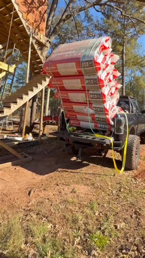 SouthernAdventures on Instagram: "Fireproof treehouse? You guys saw in video a couple days ago, where I sprayed the fire foam and all the holes because it’s supposed to slow down fire from jumping between the levels. Well, I tested a piece and it turns out it’s highly extremely flammable. What a racket 😂"