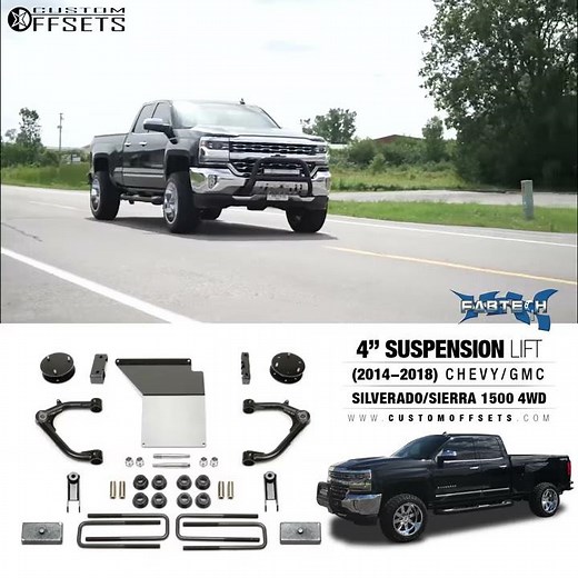 4" Fabtech Lift Kit for Chevy/GMC 1500