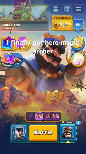I got hero magic archer!! #roblox #twiddlefinger #fnf #clashroyale