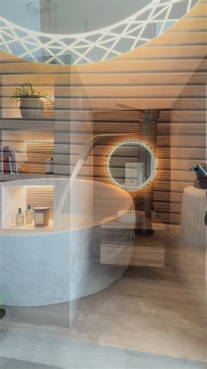 Gorgeous Stone Basin and Wood Feature Wall Transformation