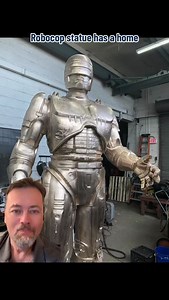 Hey #Detroit - the #robocop statue finally has a home! Way to go @easternmarket @thefreeage | Jim O'Brien