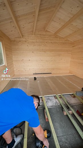 Who’s ready to see the full build video for this 4x4m log cabin/Summerhouse ? #logcabin #summerhouse #gardenroom #reelsfb #reels with Northern Log Cabins Ltd | All Things Garden Buildings