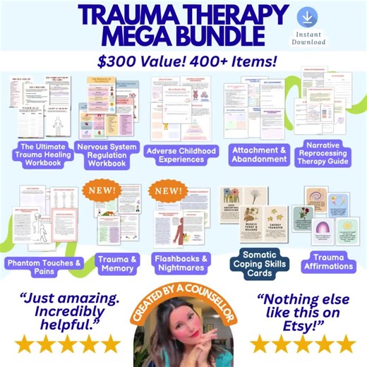 Trauma Therapy Bundle, Trauma Response Workbook, Trauma Healing, Nervous System, Somatic Exercises, Trauma Worksheets, CPTSD Workbook - Etsy
