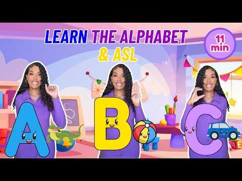 Learn the alphabet & ASL | Learning with Ms Houston| ABCs and phonics