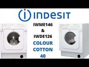 Wash Race - Indesit IWME146 Washing Machine & IWDE126 Washer Dryer - [3] Colour Cotton 40