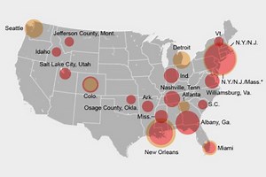 Shocking map shows rural towns hit with most deadly US virus outbreaks