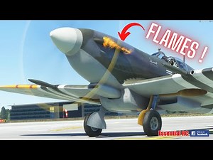 FLAMING START-UP ! Spitfire upgrade Flying Iron Simulations | MSFS2020